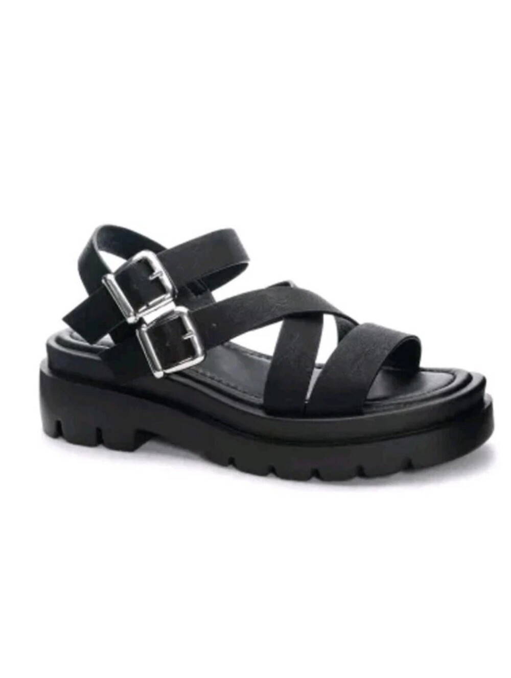 DIRTY LAUNDRY WOMEN'S KHAN SANDAL STRAPPY BUCKLE GLADIATOR BONE SMOOTH Sz 9 Nwb